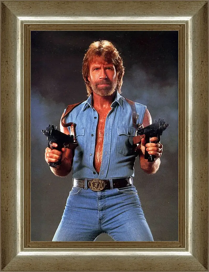 Картина в раме - Чак Норрис. Chuck Norris