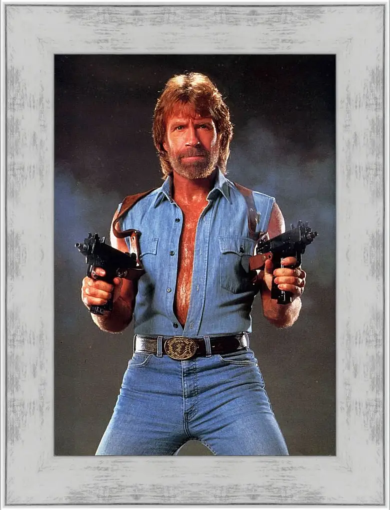 Картина в раме - Чак Норрис. Chuck Norris