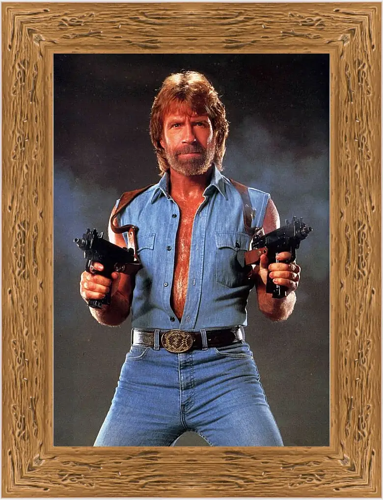 Картина в раме - Чак Норрис. Chuck Norris