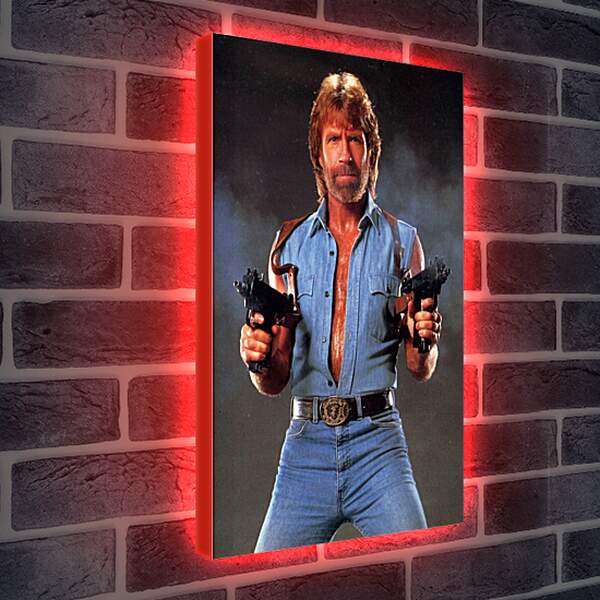 Лайтбокс световая панель - Чак Норрис. Chuck Norris