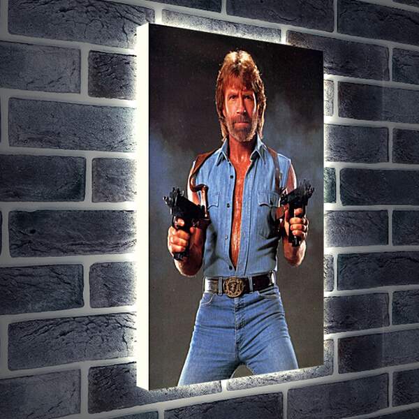 Лайтбокс световая панель - Чак Норрис. Chuck Norris