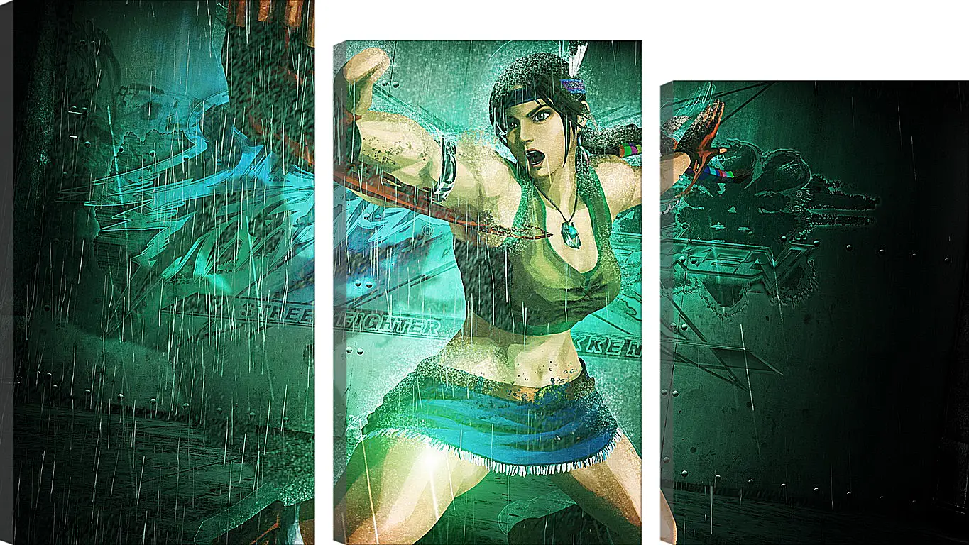 Модульная картина - street fighter x tekken, girl, hands
