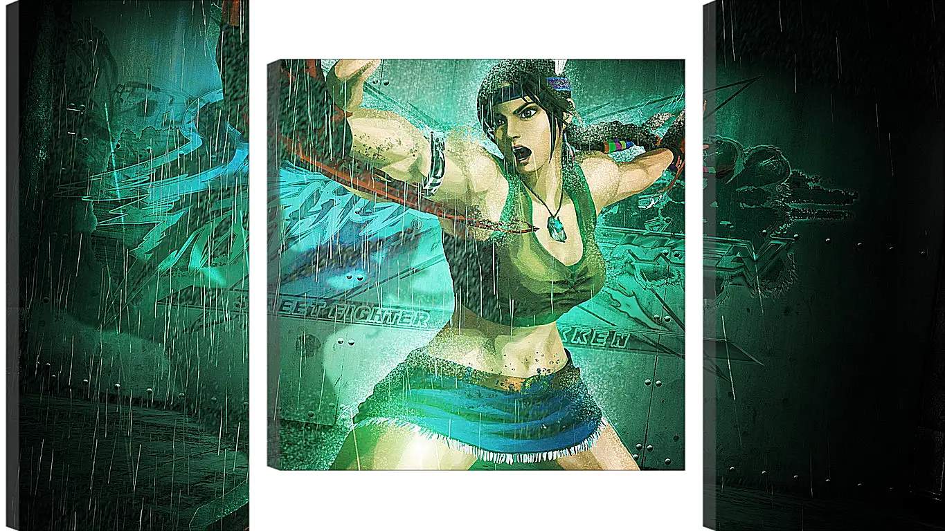 Модульная картина - street fighter x tekken, girl, hands
