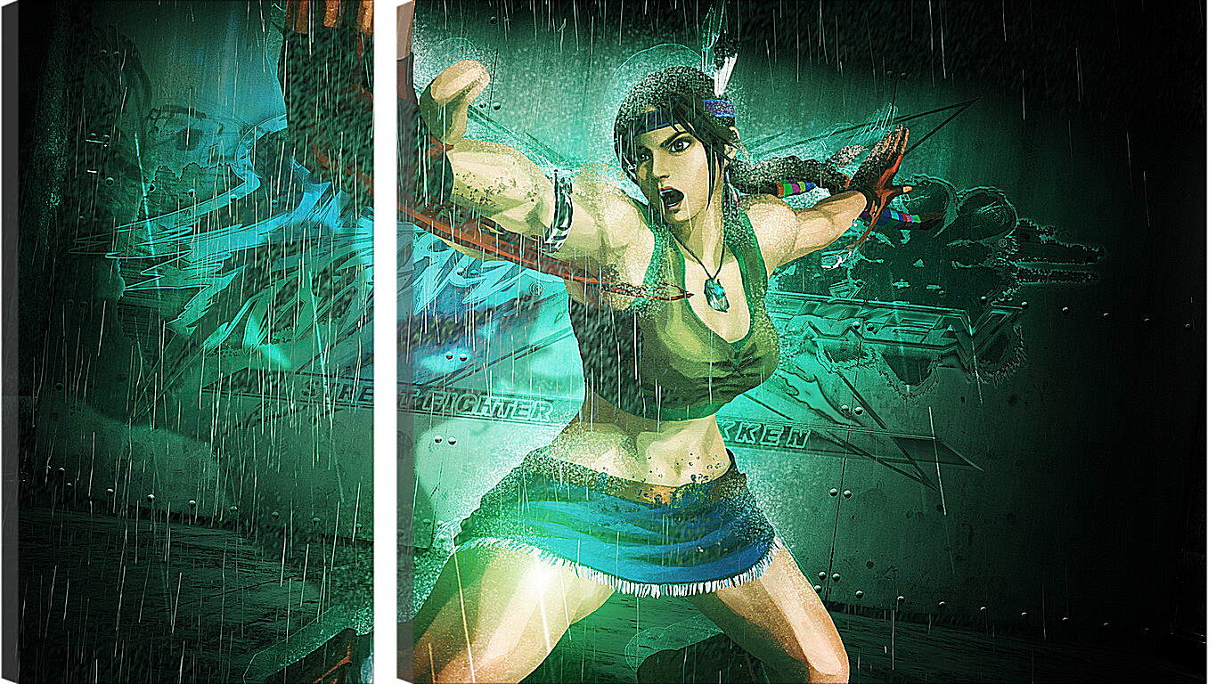 Модульная картина - street fighter x tekken, girl, hands
