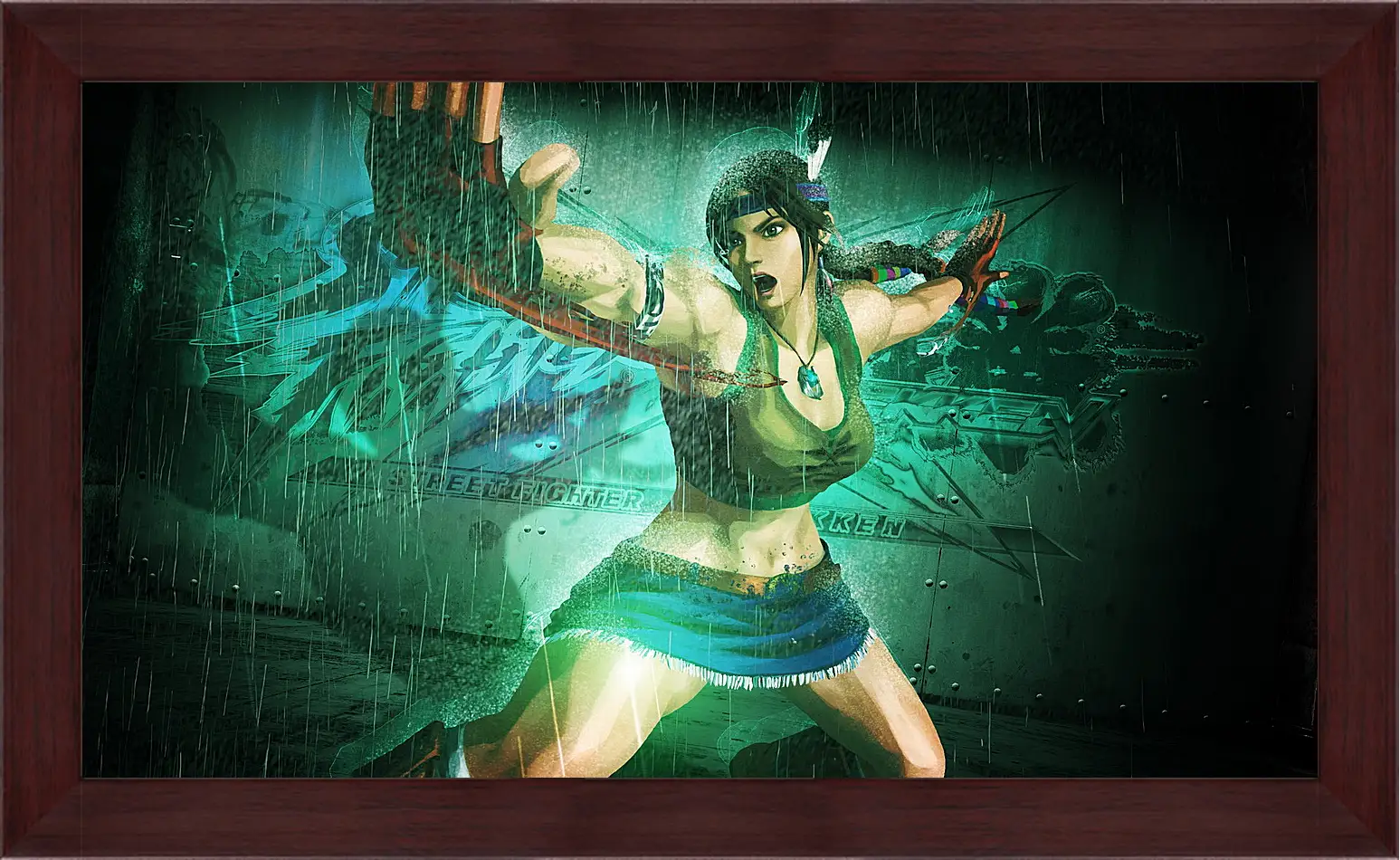 Картина в раме - street fighter x tekken, girl, hands
