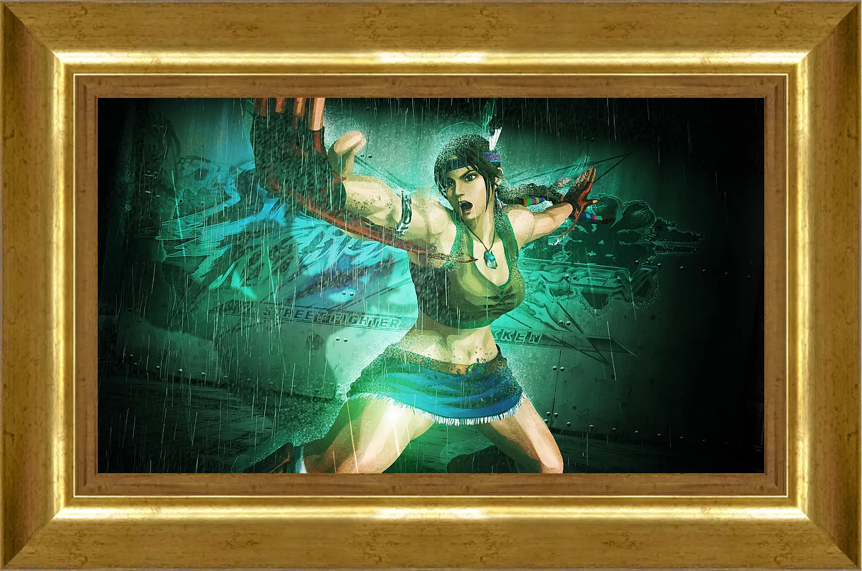 Картина в раме - street fighter x tekken, girl, hands
