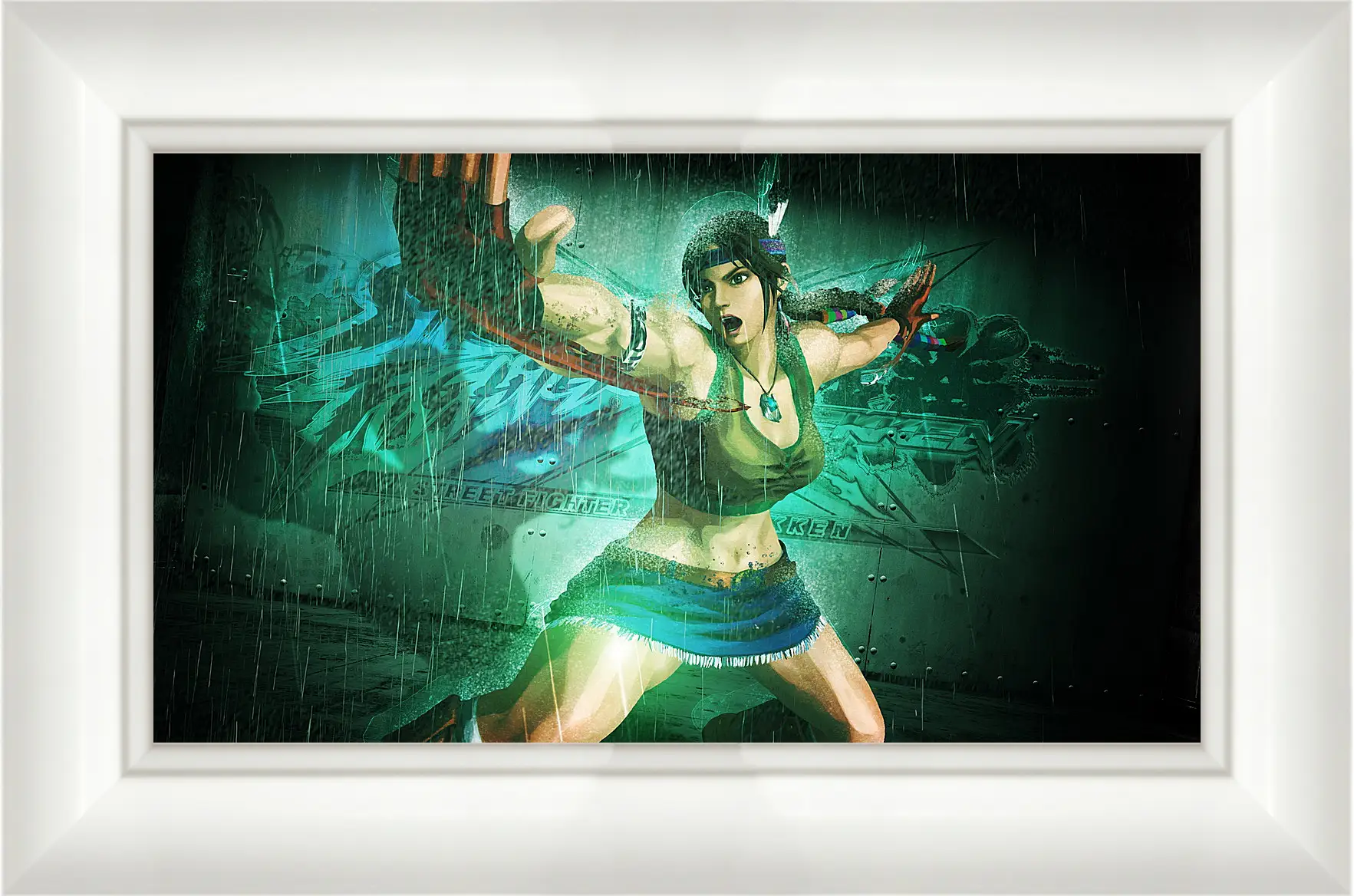 Картина в раме - street fighter x tekken, girl, hands
