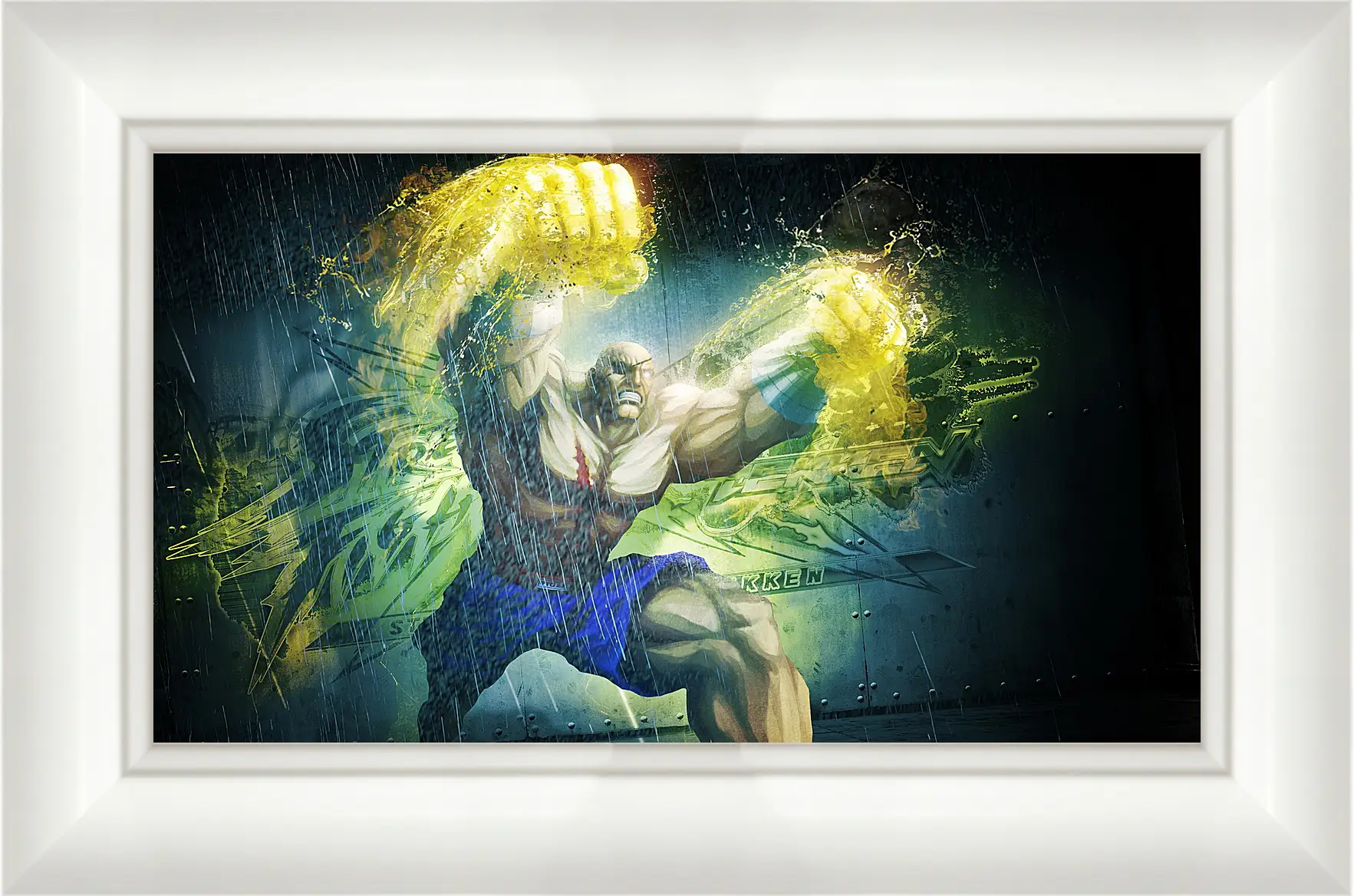 Картина в раме - street fighter x tekken, sagat, magic
