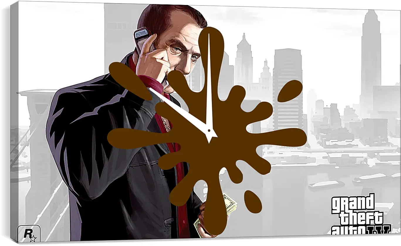 Часы картина - faustin, gta 4, grand theft auto 4
