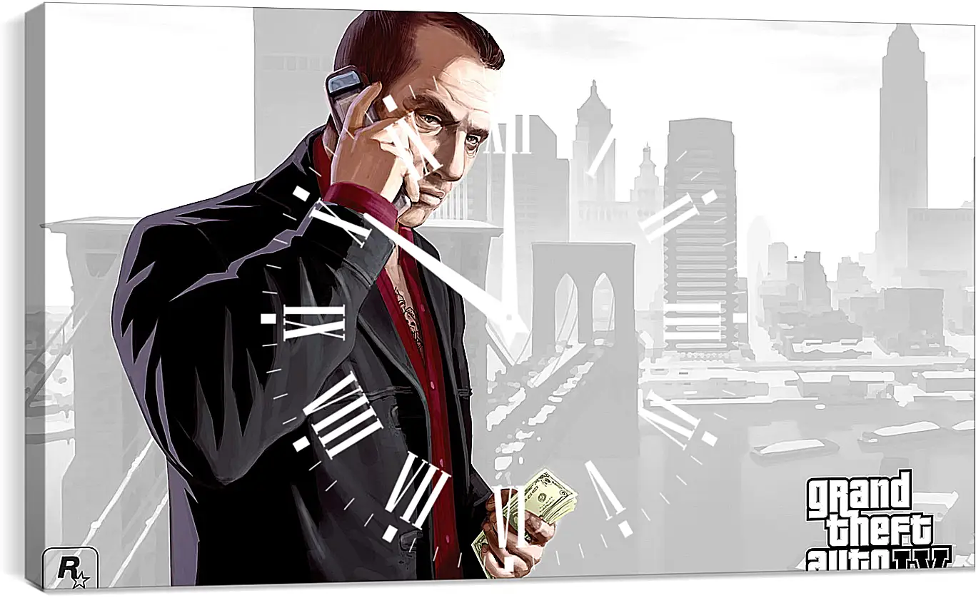 Часы картина - faustin, gta 4, grand theft auto 4
