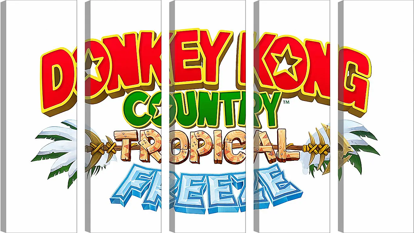 Модульная картина - donkey kong country tropical freeze, donkey kong, dixie
