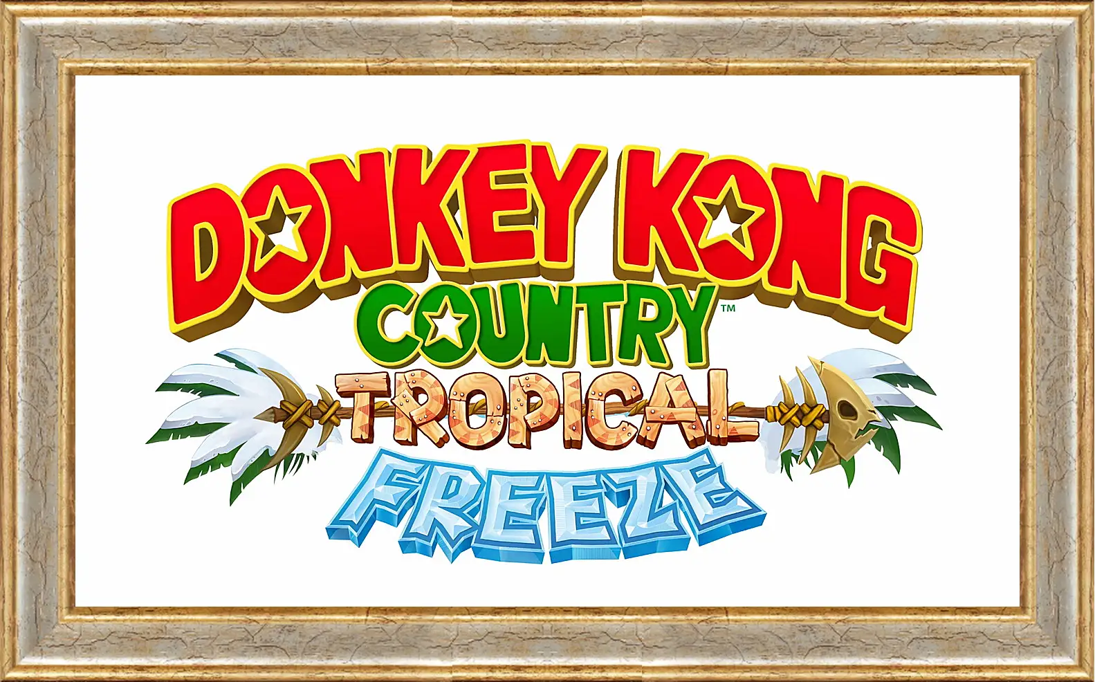 Картина в раме - donkey kong country tropical freeze, donkey kong, dixie
