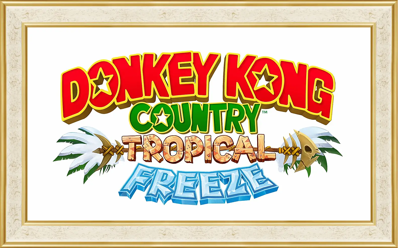 Картина в раме - donkey kong country tropical freeze, donkey kong, dixie
