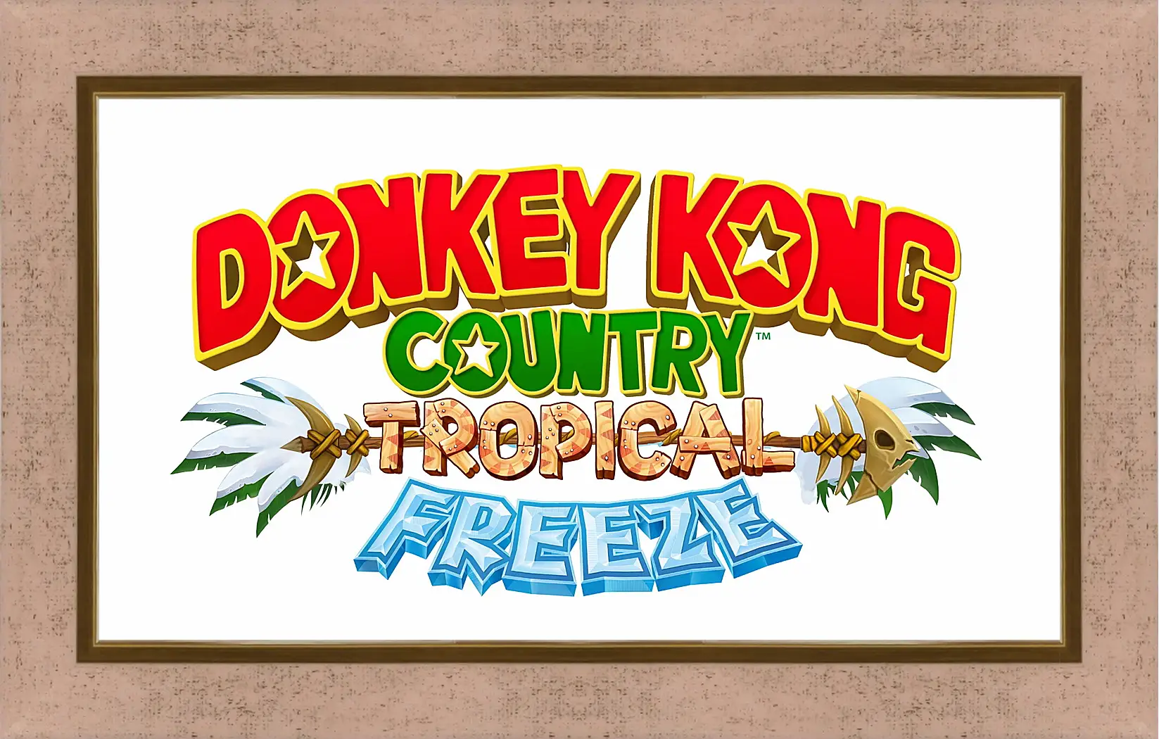 Картина в раме - donkey kong country tropical freeze, donkey kong, dixie
