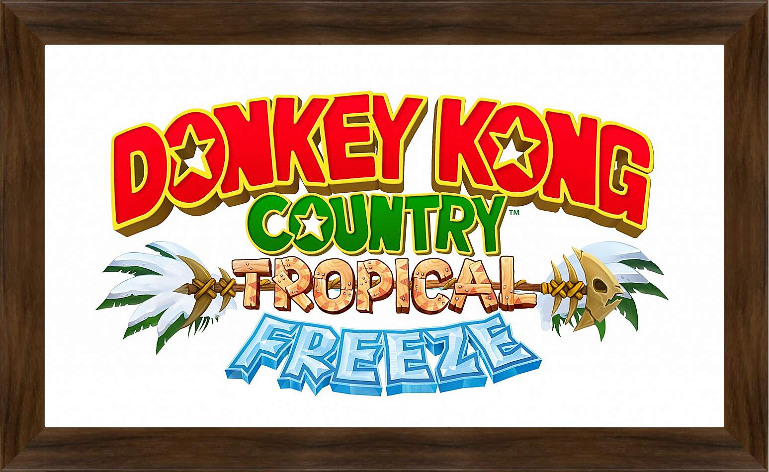 Картина в раме - donkey kong country tropical freeze, donkey kong, dixie
