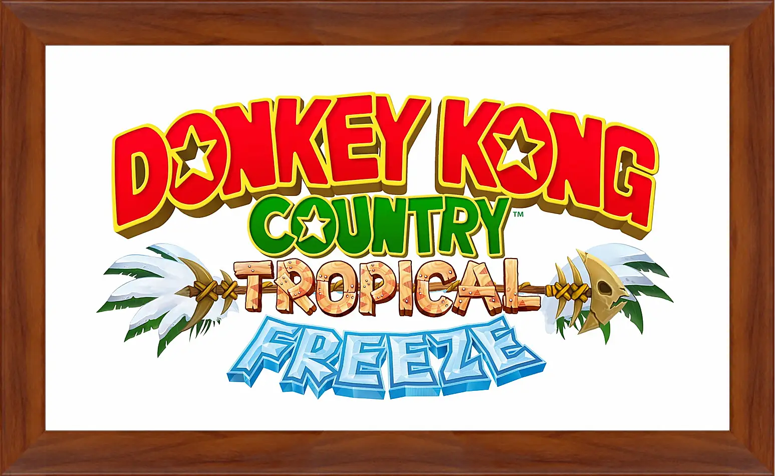 Картина в раме - donkey kong country tropical freeze, donkey kong, dixie
