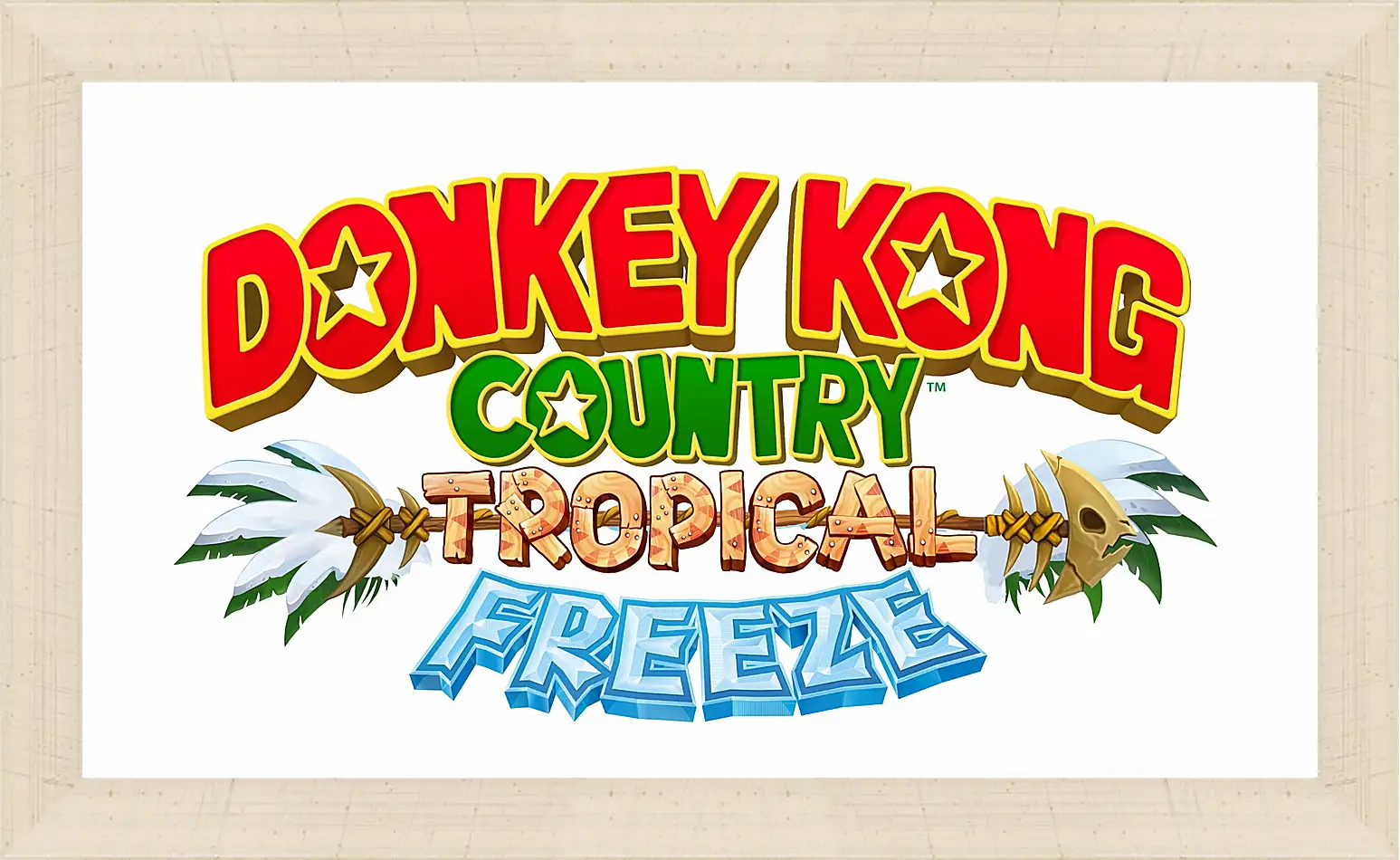 Картина в раме - donkey kong country tropical freeze, donkey kong, dixie
