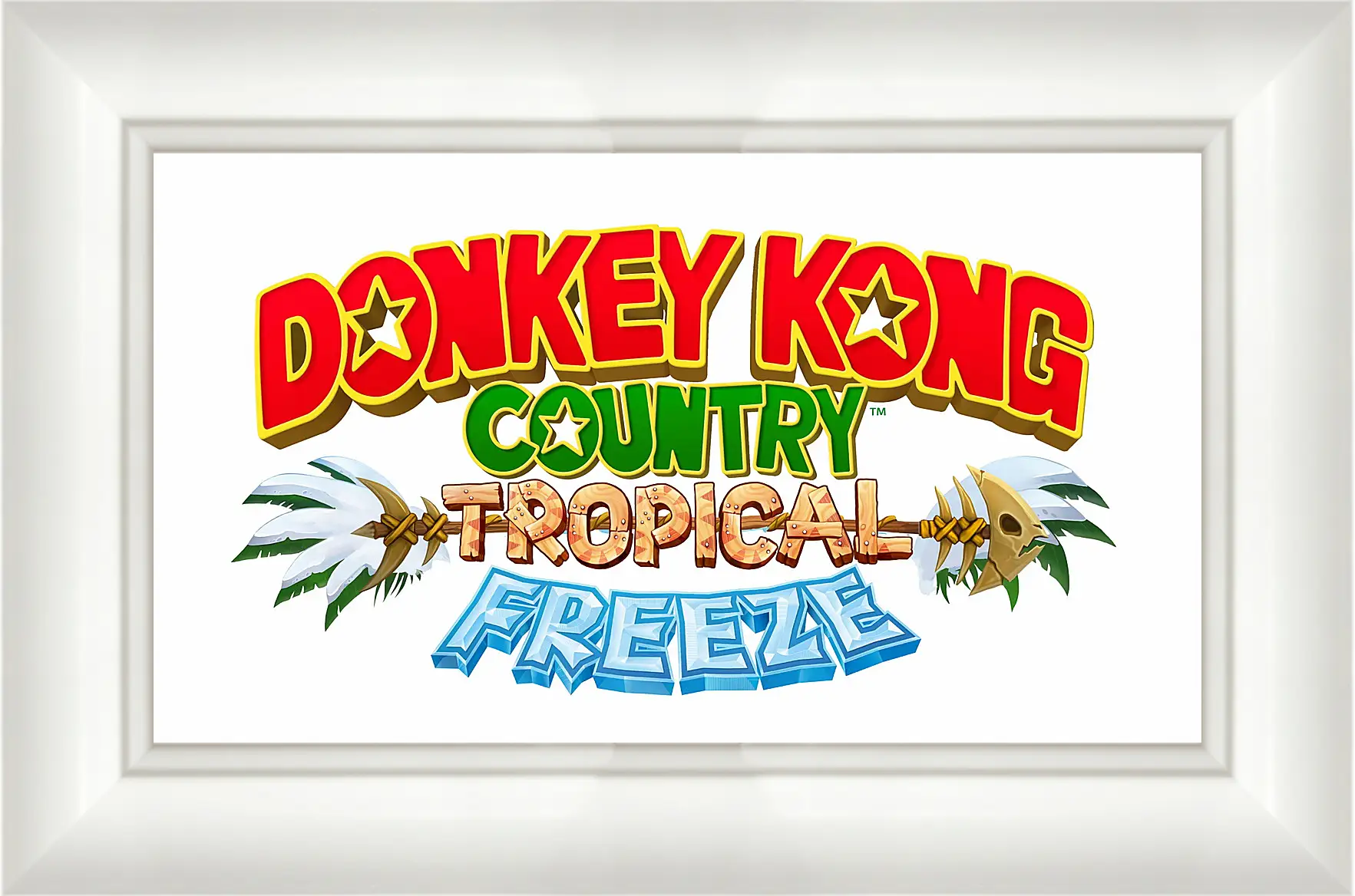 Картина в раме - donkey kong country tropical freeze, donkey kong, dixie
