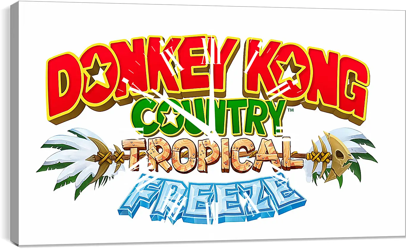 Часы картина - donkey kong country tropical freeze, donkey kong, dixie
