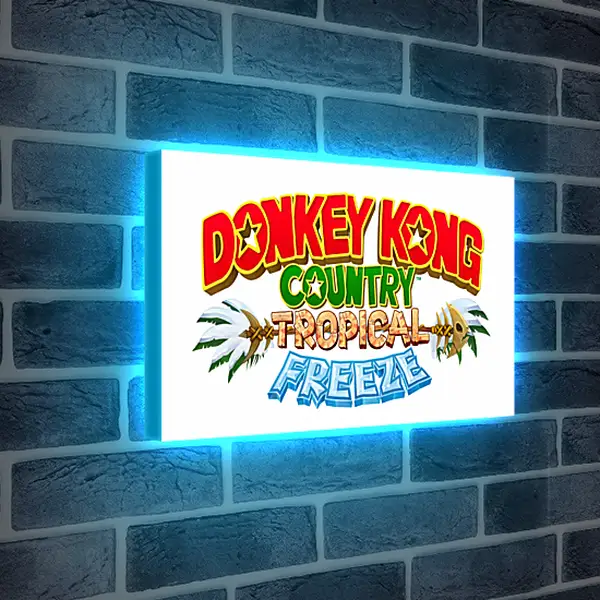 Лайтбокс световая панель - donkey kong country tropical freeze, donkey kong, dixie
