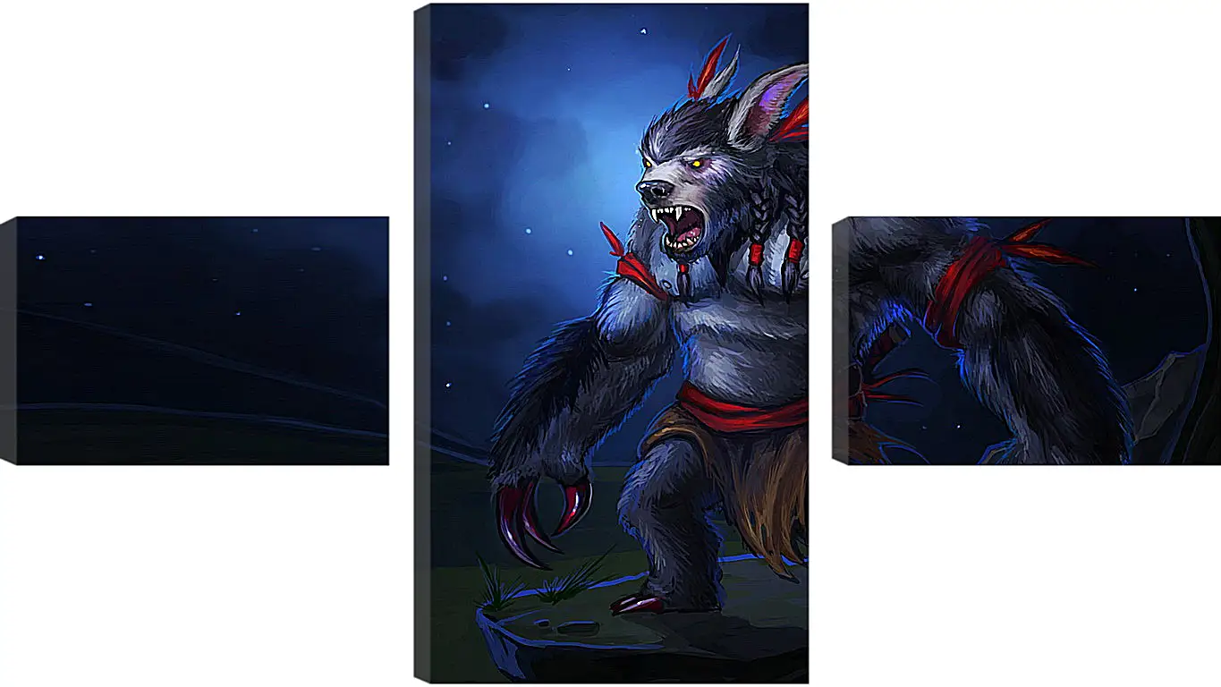 Модульная картина - ursa warrior, dota 2, radiant protector set
