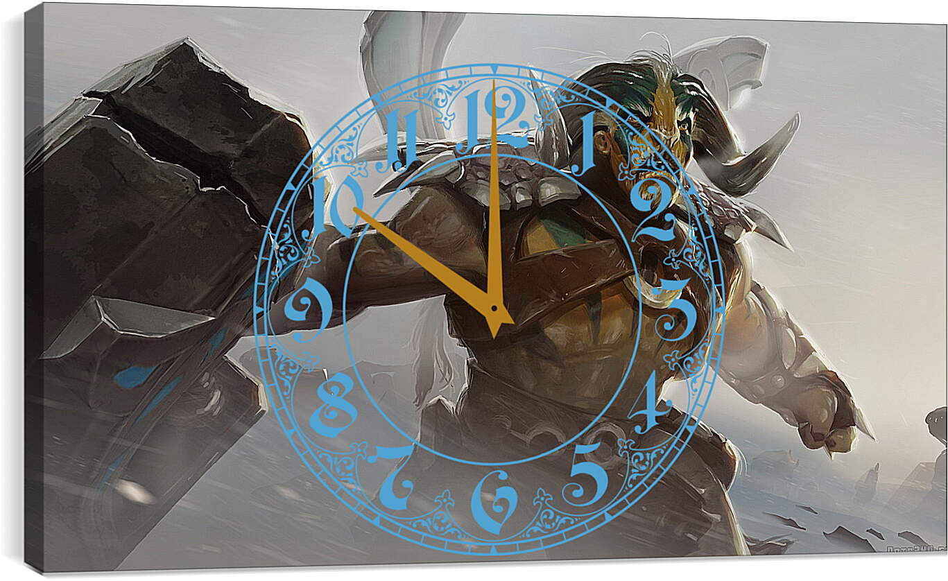 Часы картина - elder titan, dota 2, valve art
