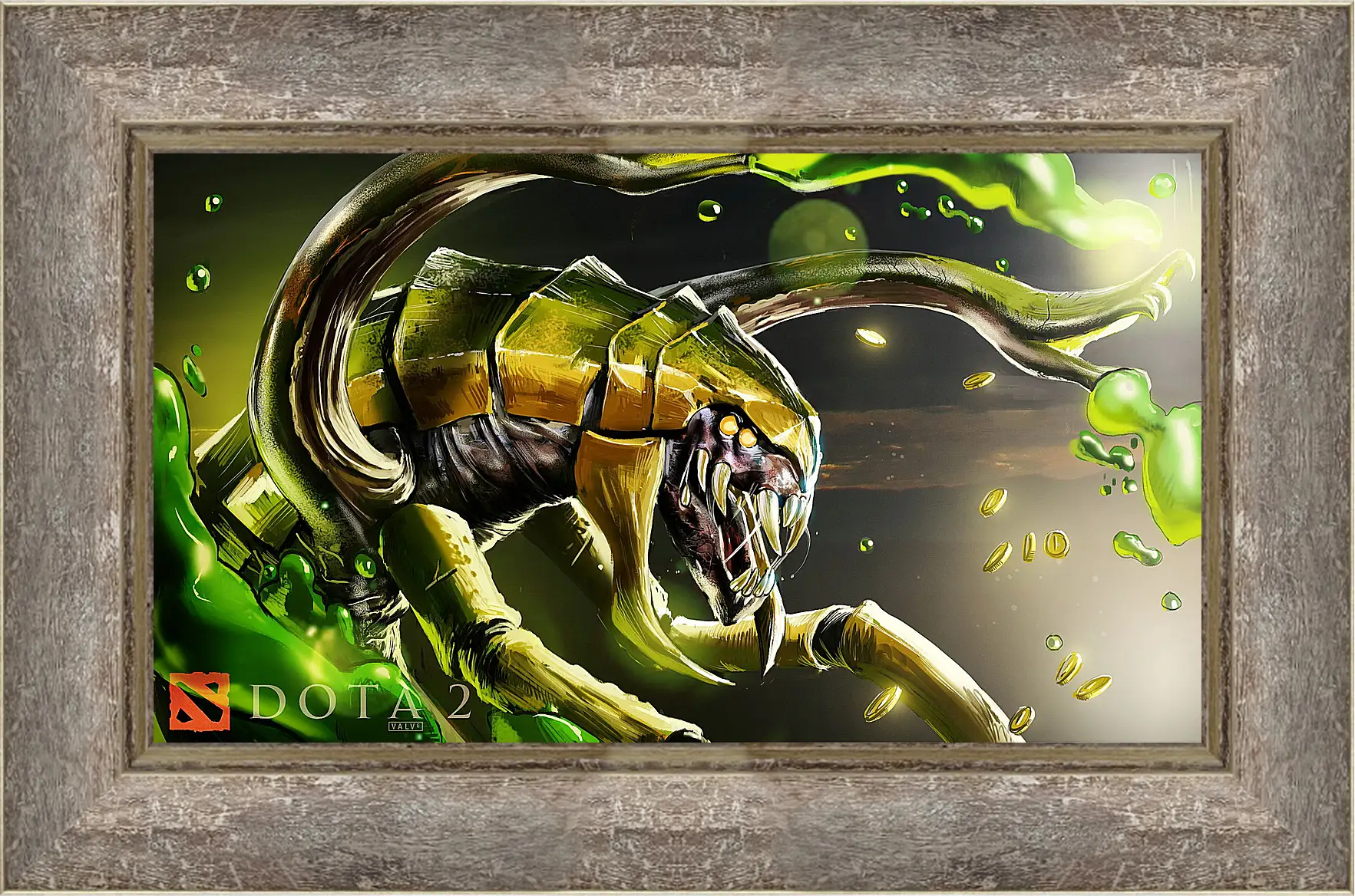 Картина в раме - venomancer, dota 2, art
