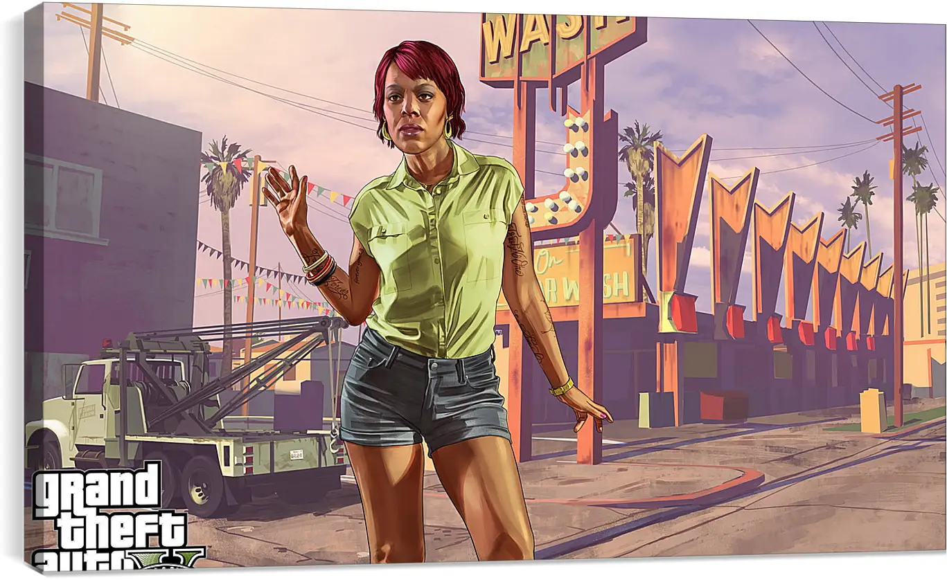 Постер и плакат - tonya wiggins, rockstar games, grand theft auto v
