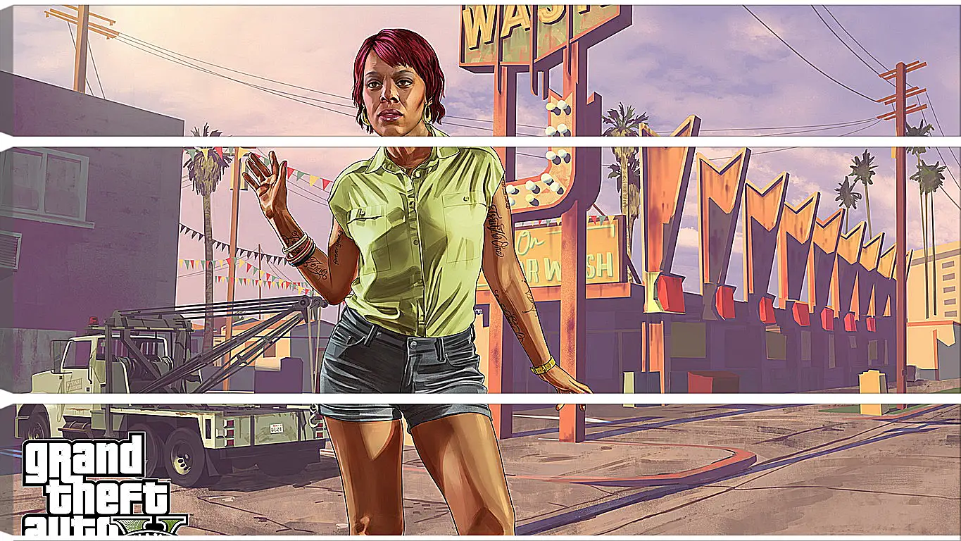 Модульная картина - tonya wiggins, rockstar games, grand theft auto v
