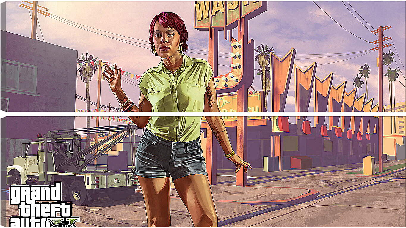 Модульная картина - tonya wiggins, rockstar games, grand theft auto v
