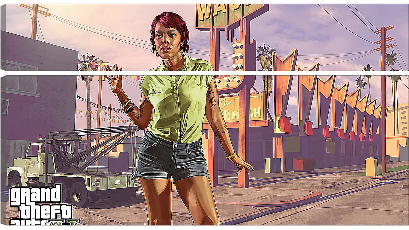 Модульная картина - tonya wiggins, rockstar games, grand theft auto v
