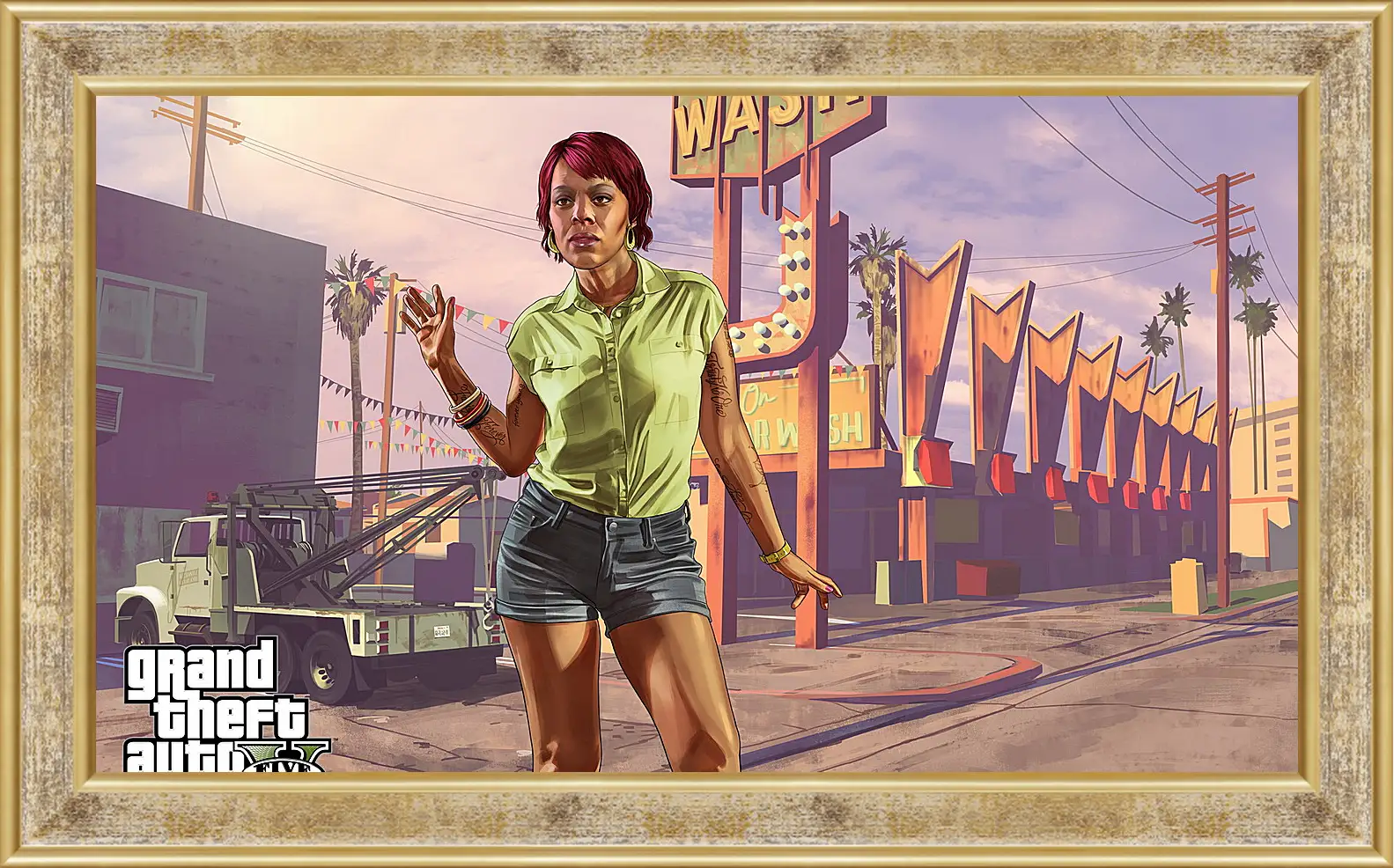 Картина в раме - tonya wiggins, rockstar games, grand theft auto v
