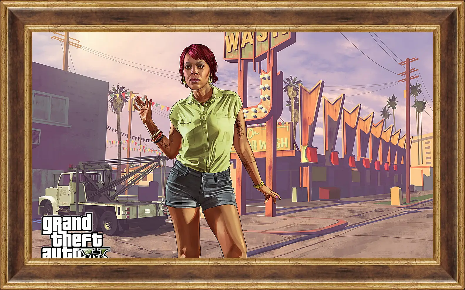 Картина в раме - tonya wiggins, rockstar games, grand theft auto v
