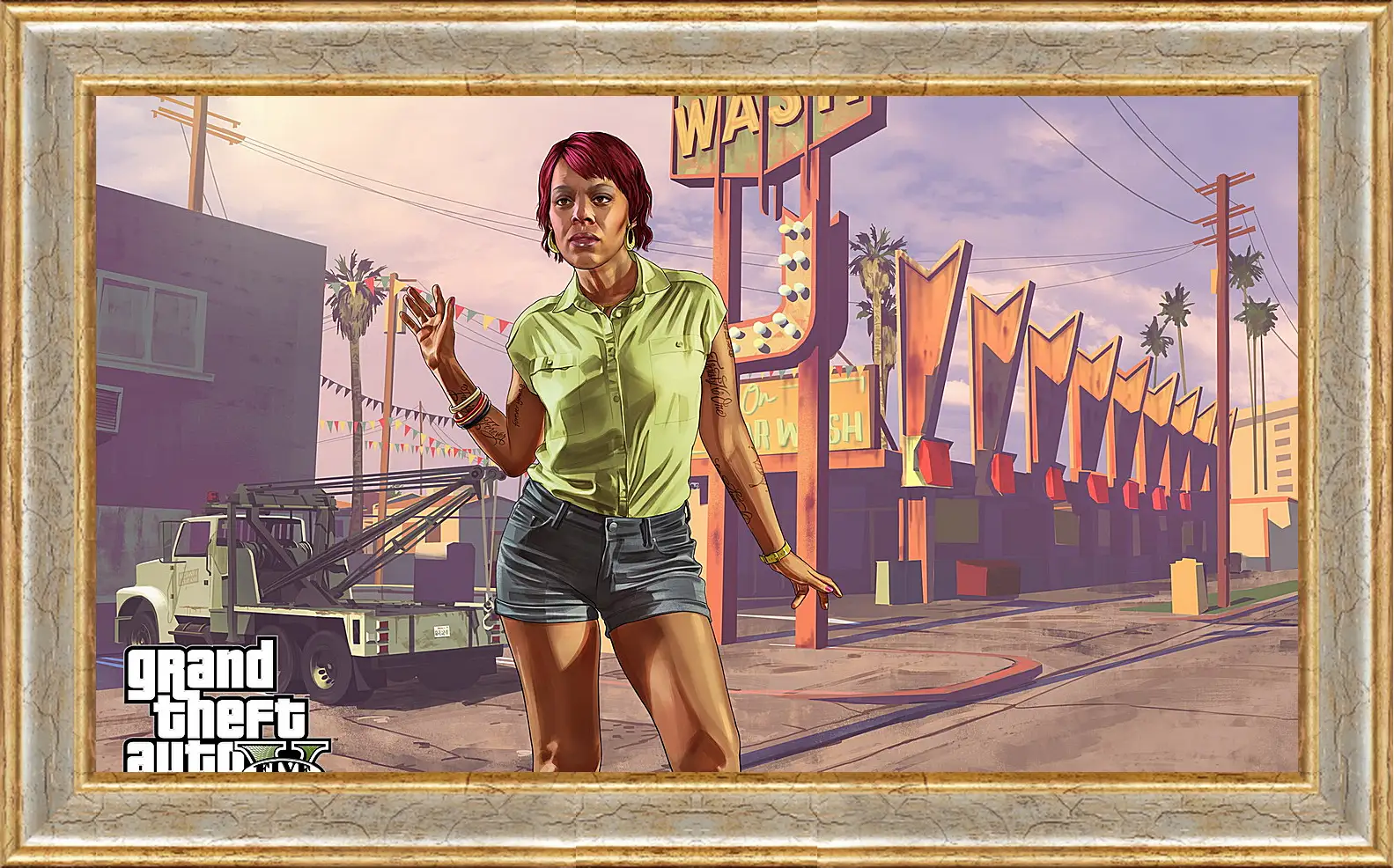 Картина в раме - tonya wiggins, rockstar games, grand theft auto v
