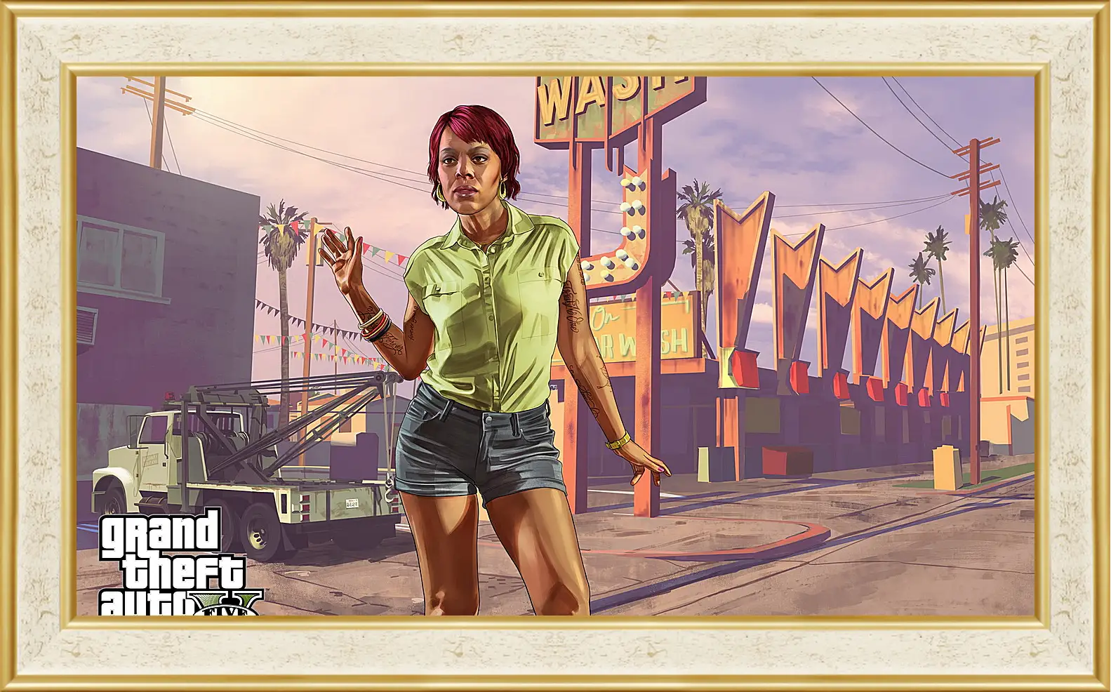 Картина в раме - tonya wiggins, rockstar games, grand theft auto v
