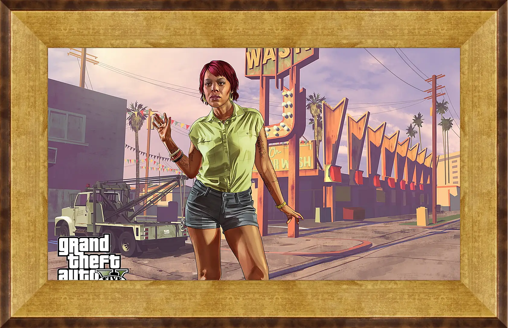 Картина в раме - tonya wiggins, rockstar games, grand theft auto v
