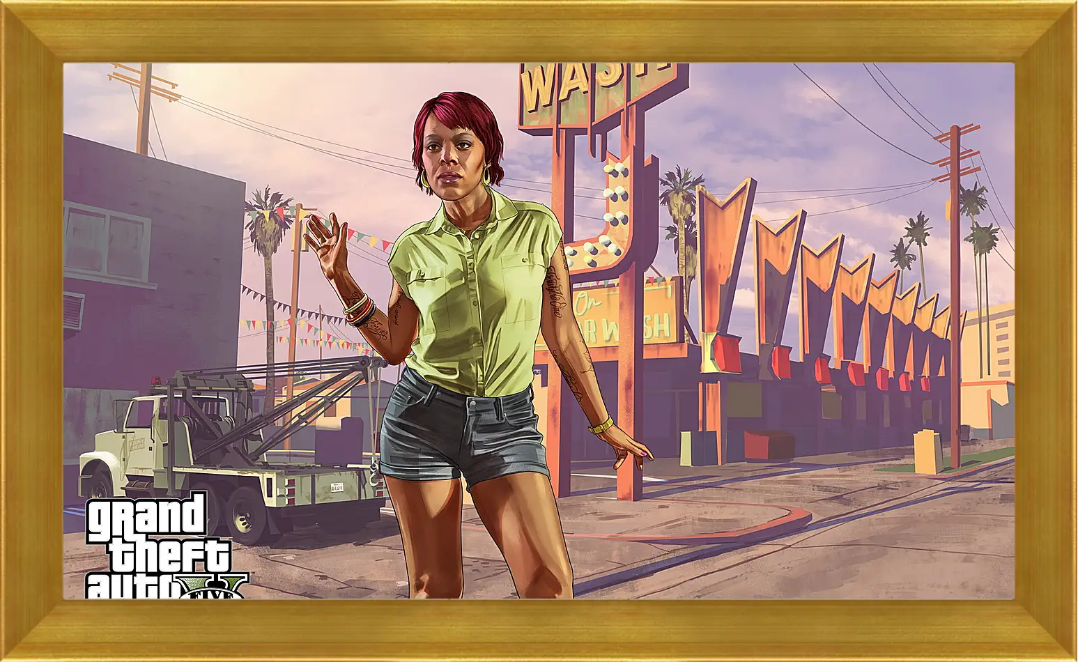 Картина в раме - tonya wiggins, rockstar games, grand theft auto v
