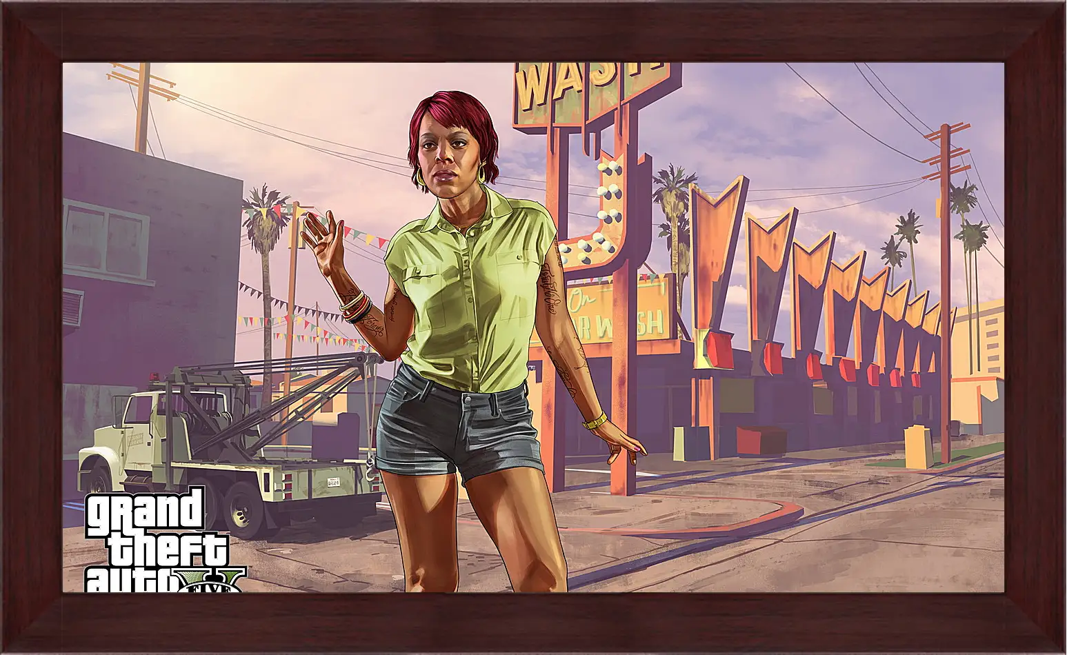 Картина в раме - tonya wiggins, rockstar games, grand theft auto v
