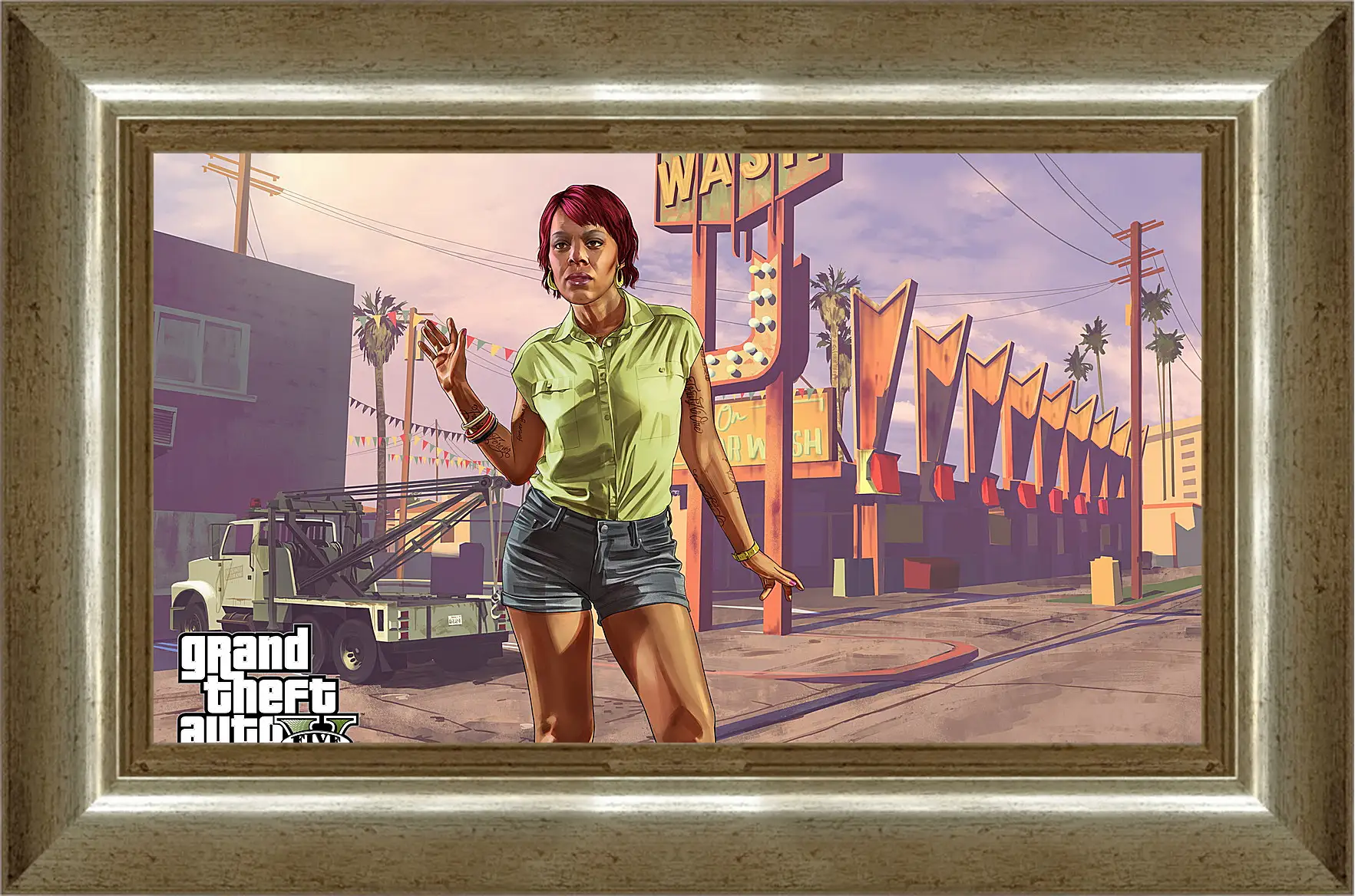 Картина в раме - tonya wiggins, rockstar games, grand theft auto v
