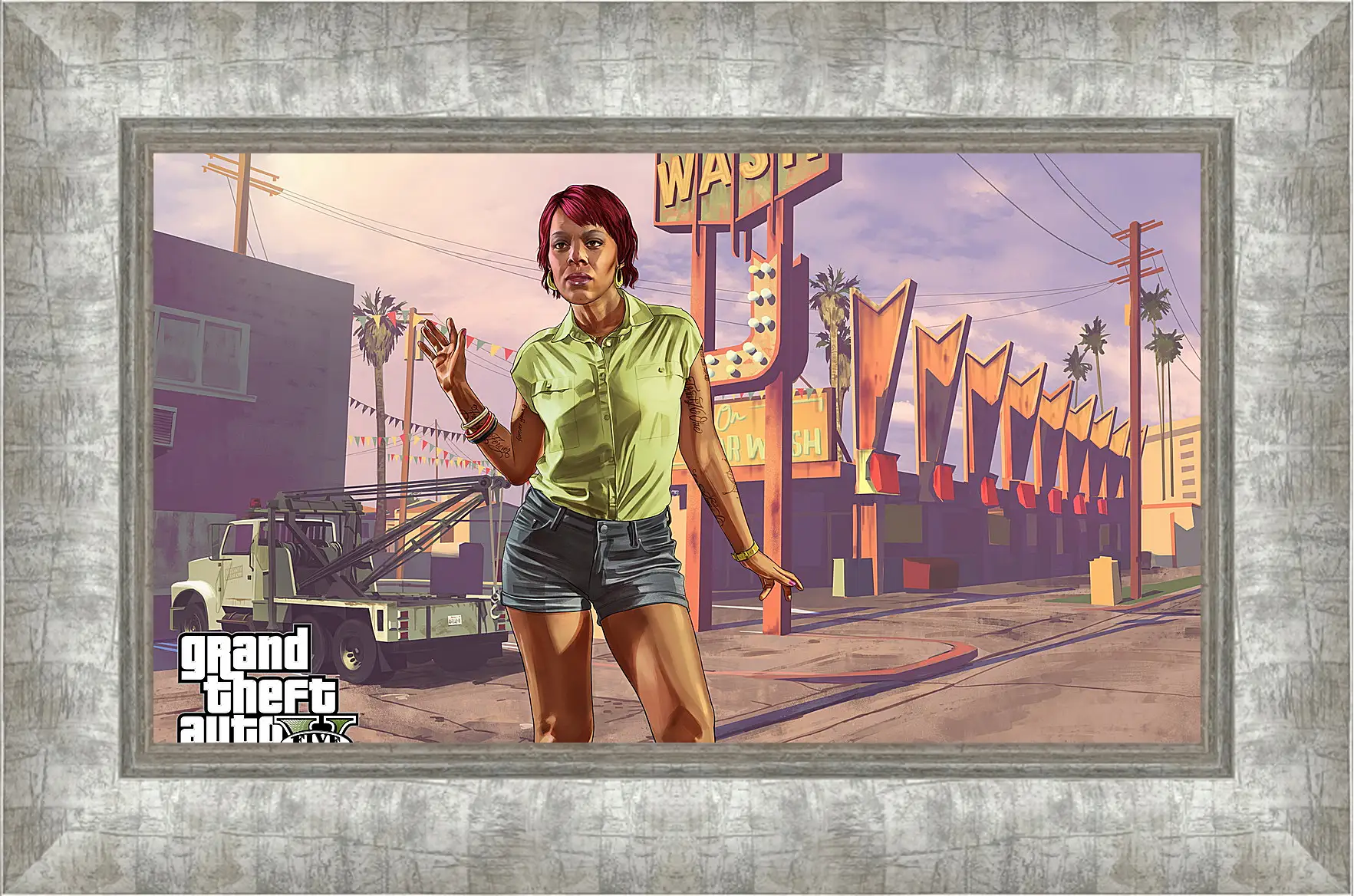 Картина в раме - tonya wiggins, rockstar games, grand theft auto v
