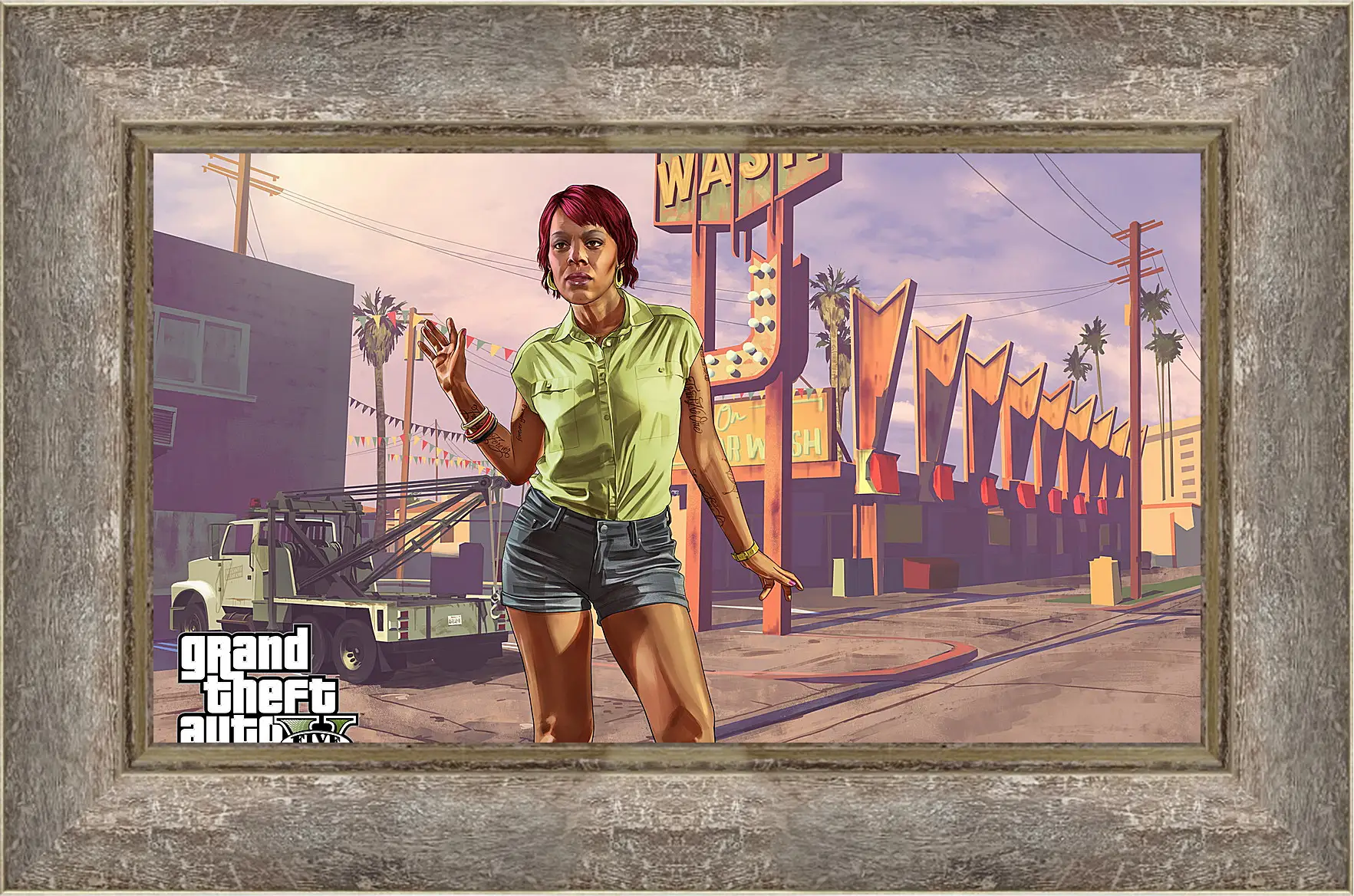 Картина в раме - tonya wiggins, rockstar games, grand theft auto v
