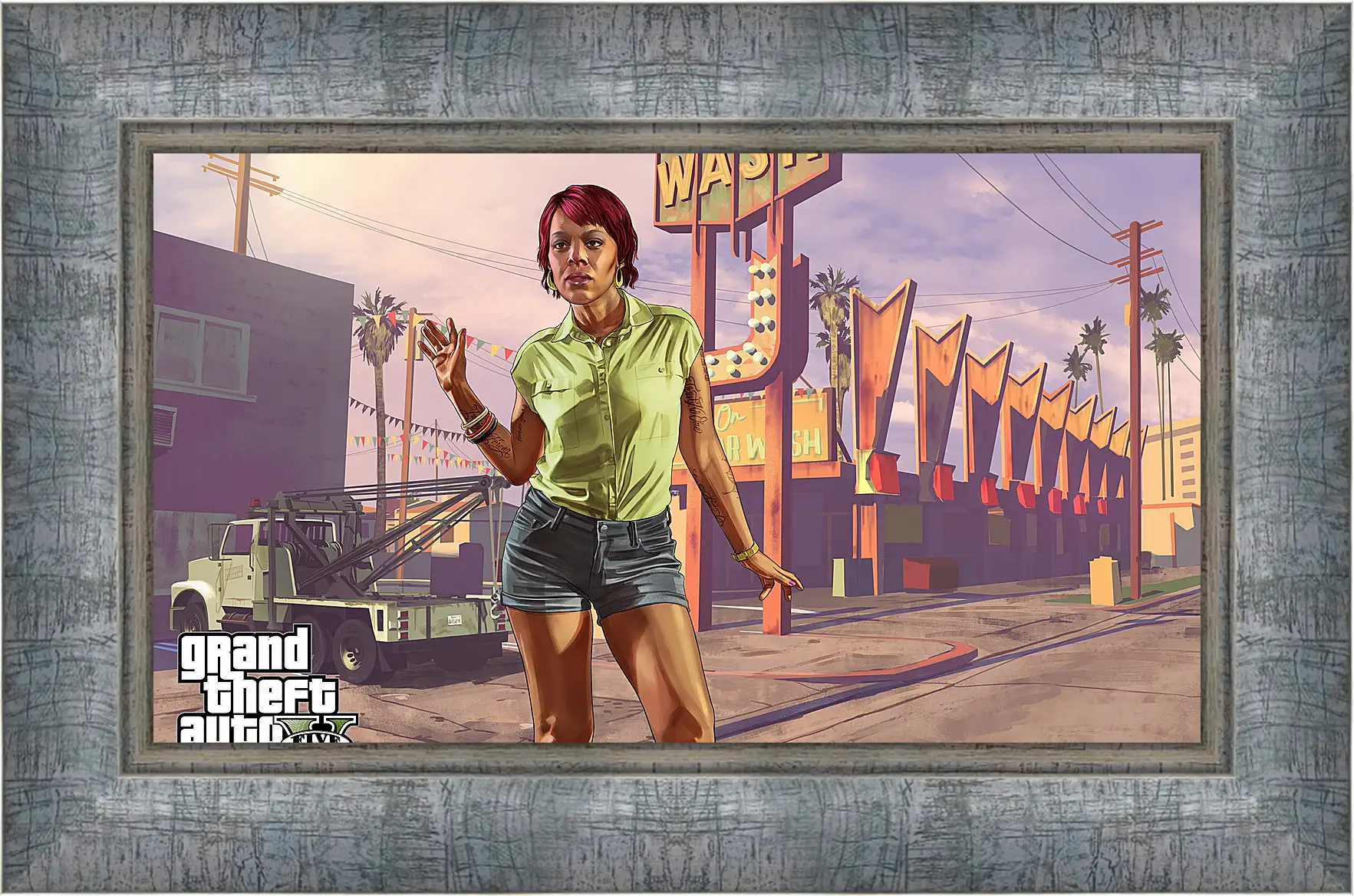 Картина в раме - tonya wiggins, rockstar games, grand theft auto v
