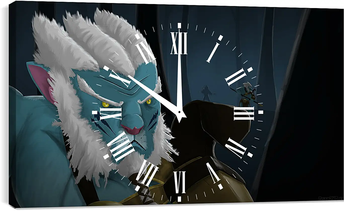 Часы картина - phantom lancer, dota 2, art
