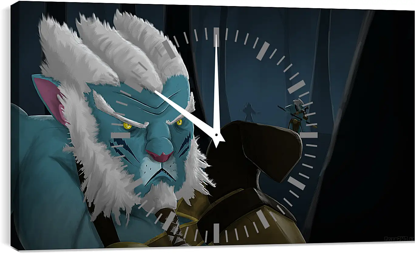 Часы картина - phantom lancer, dota 2, art
