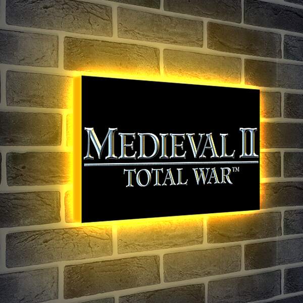 Лайтбокс световая панель - medieval 2 total war, medieval, strategy game
