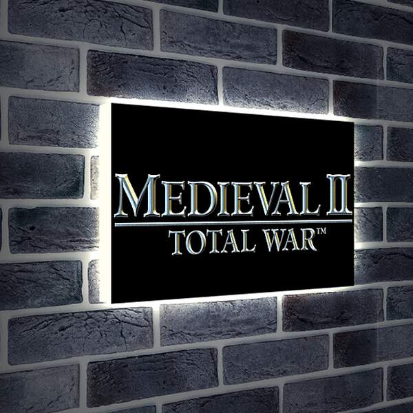 Лайтбокс световая панель - medieval 2 total war, medieval, strategy game
