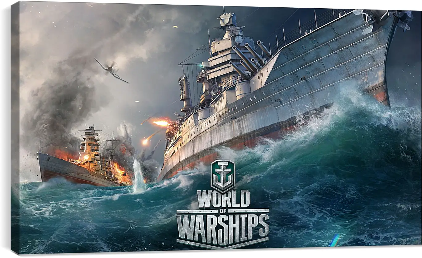 Постер и плакат - world of warships, ship, explosion
