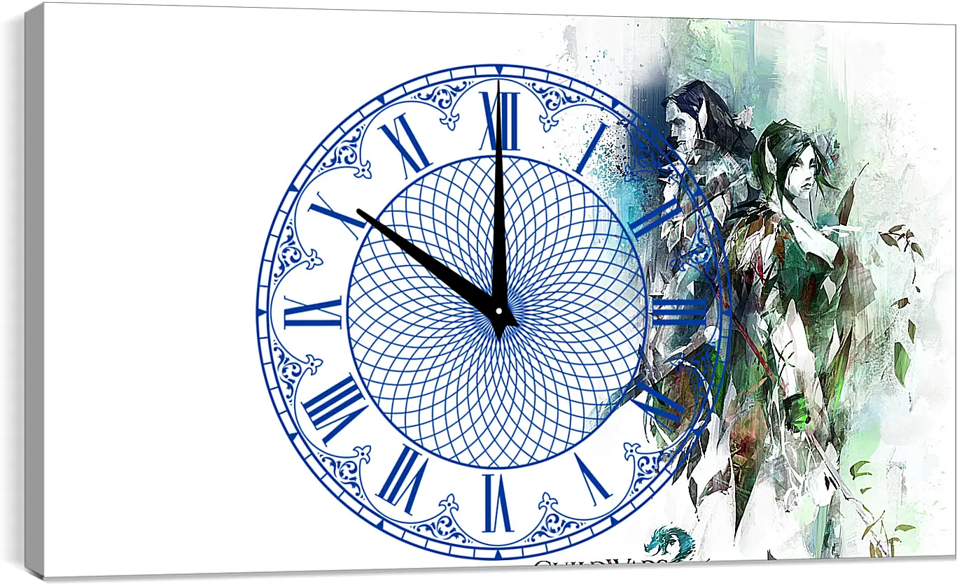 Часы картина - guild wars 2, elfs, ears
