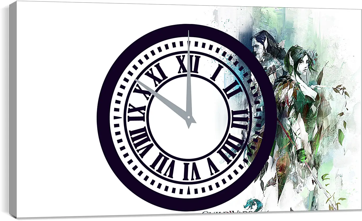 Часы картина - guild wars 2, elfs, ears
