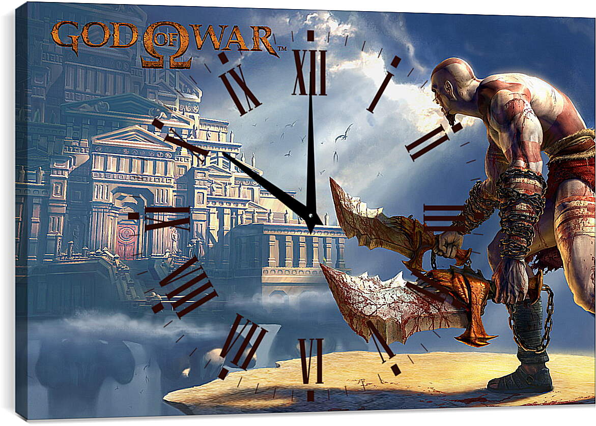 Часы картина - God Of War
